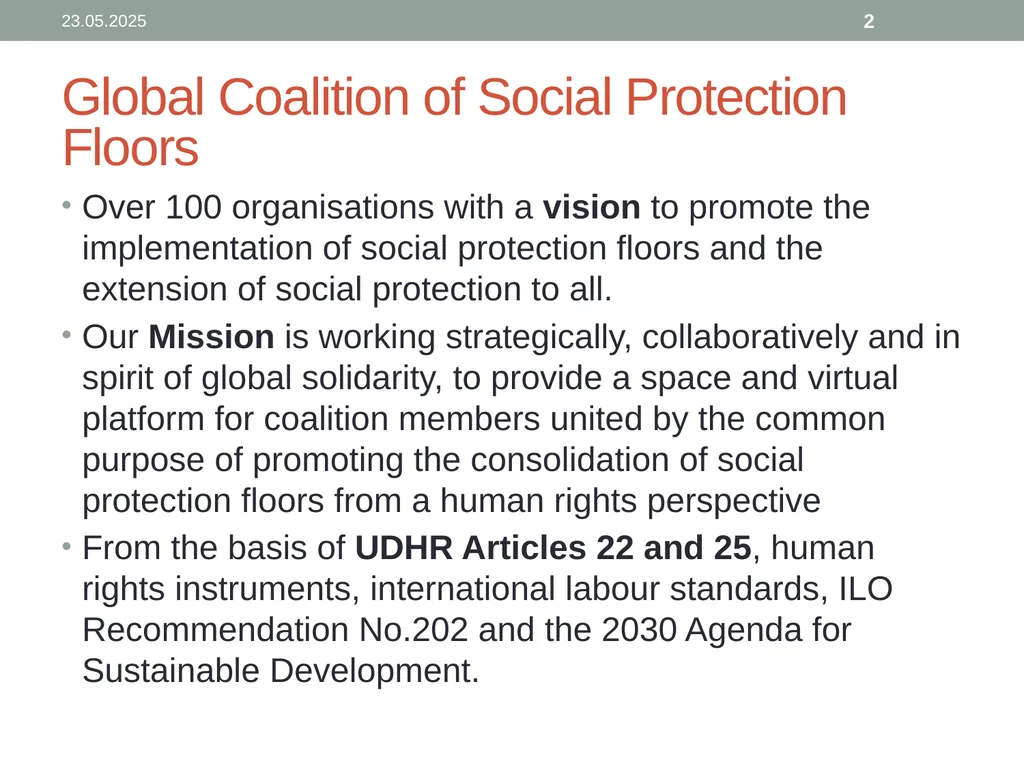 The right of all to Roofs and Floors: Housing and - slide 2 of 16