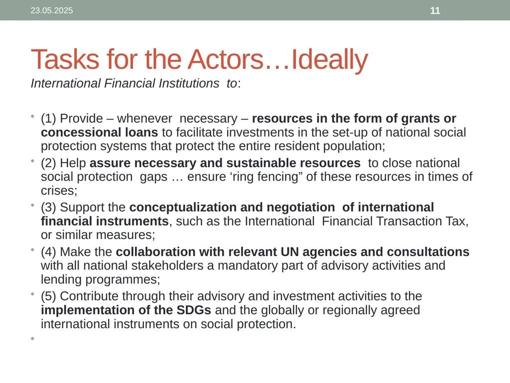 The right of all to Roofs and Floors: Housing and - slide 11 of 16