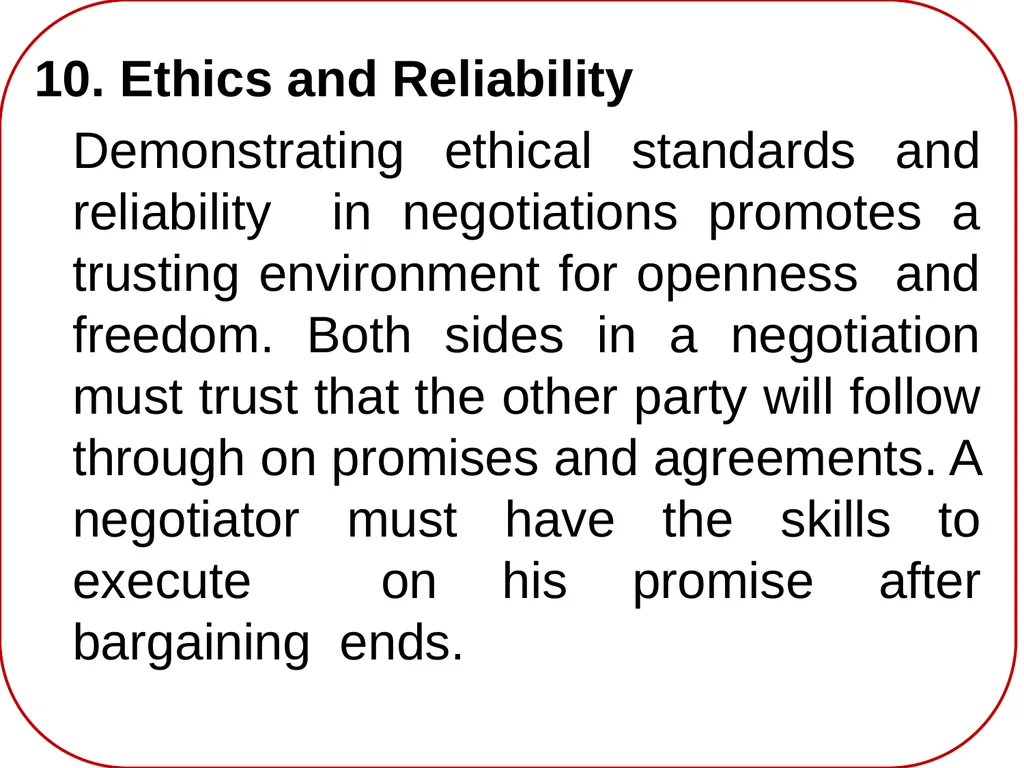CRITICAL NEGOTIATION SKILLS FOR UNIVERSITY - slide 21 of 23