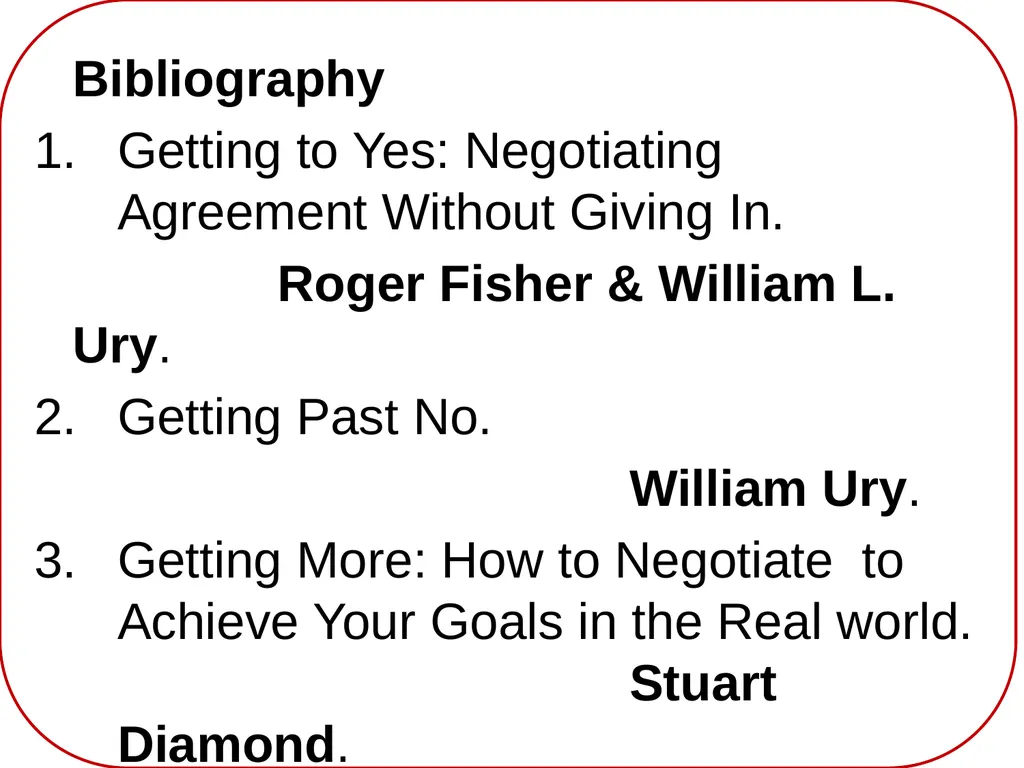 CRITICAL NEGOTIATION SKILLS FOR UNIVERSITY - slide 23 of 23