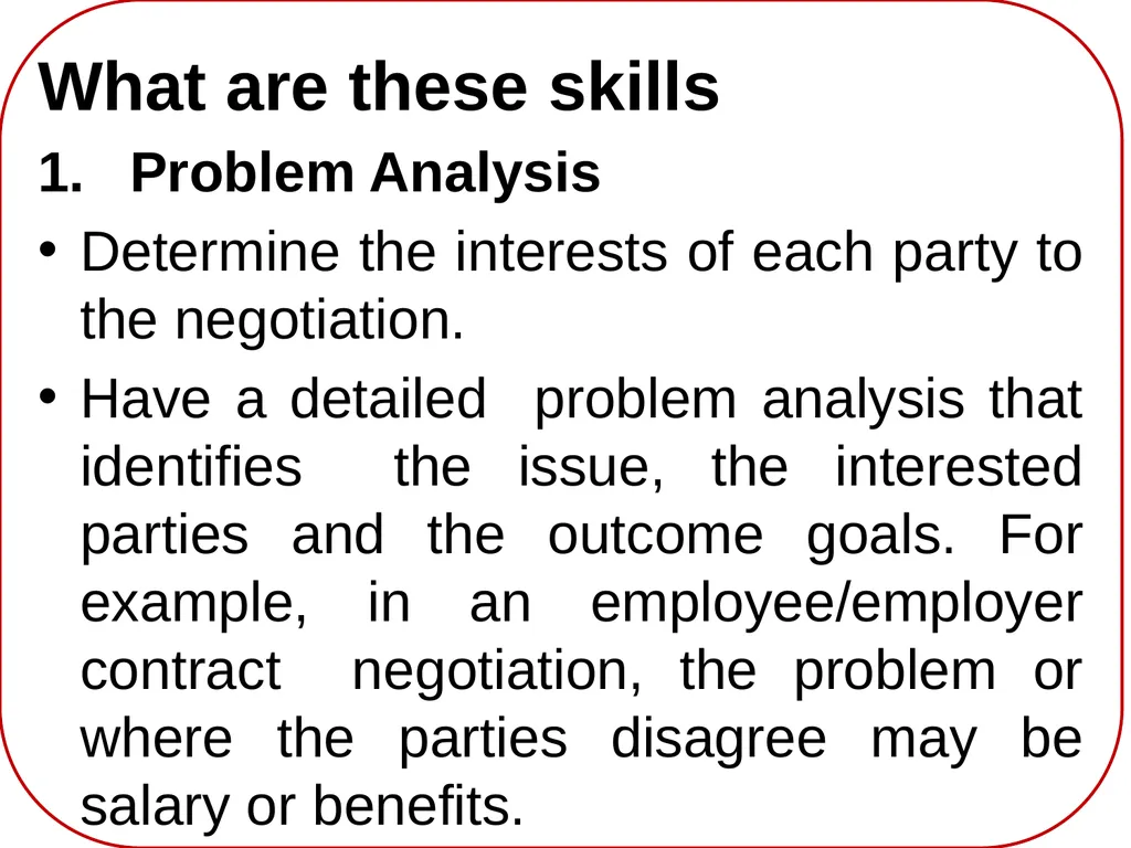 CRITICAL NEGOTIATION SKILLS FOR UNIVERSITY - slide 11 of 23