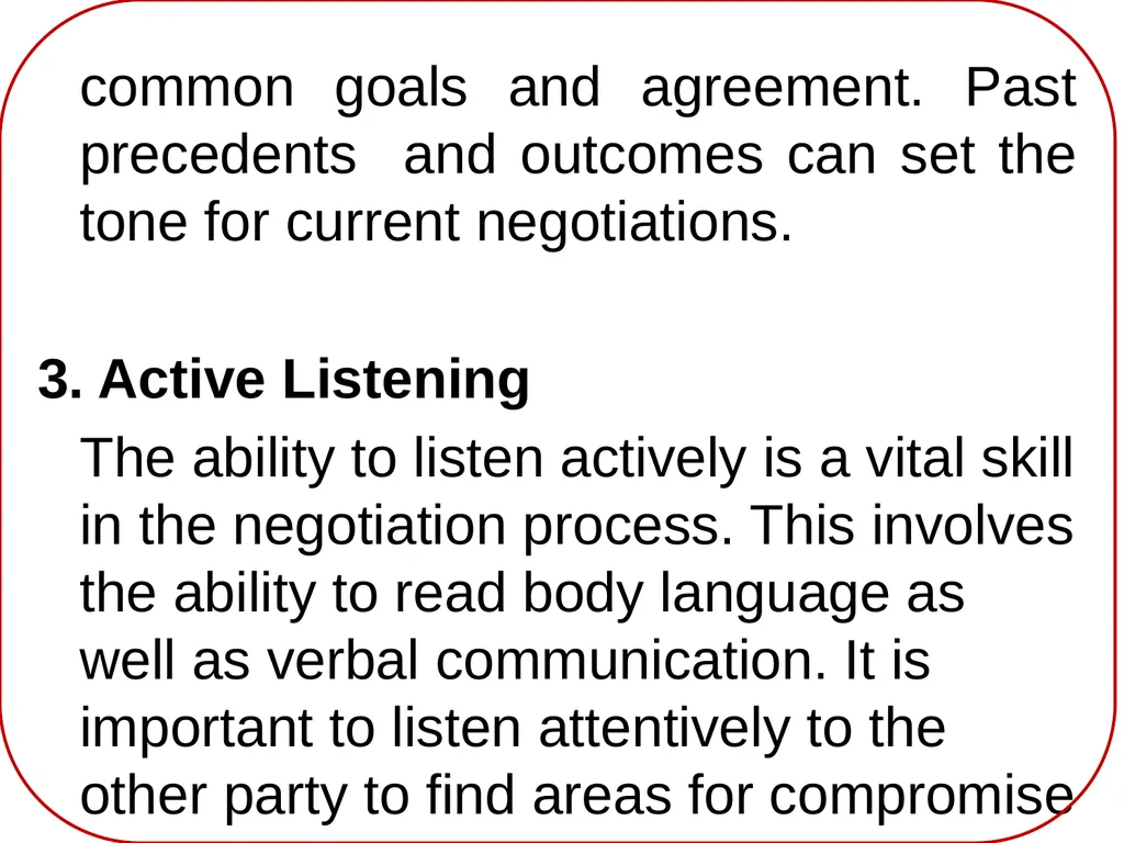 CRITICAL NEGOTIATION SKILLS FOR UNIVERSITY - slide 13 of 23