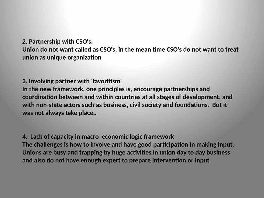 Involving trade union in Effectiveness Development - slide 6 of 8