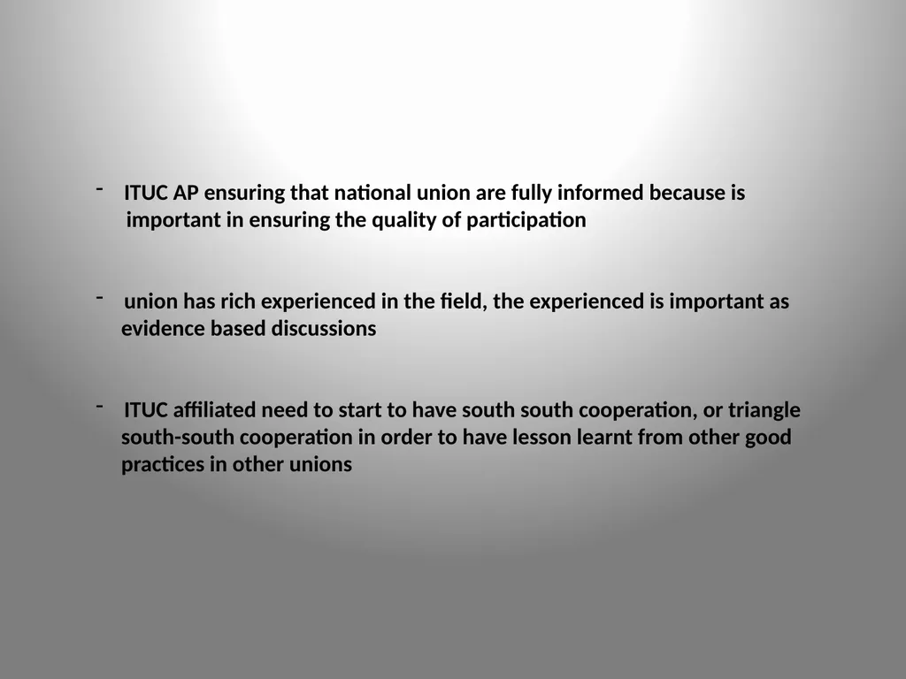 Involving trade union in Effectiveness Development - slide 8 of 8