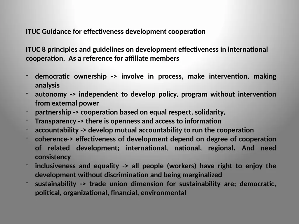 Involving trade union in Effectiveness Development - slide 4 of 8