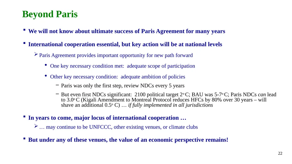 What Can an Economist Possibly Have to Say about - slide 22 of 25