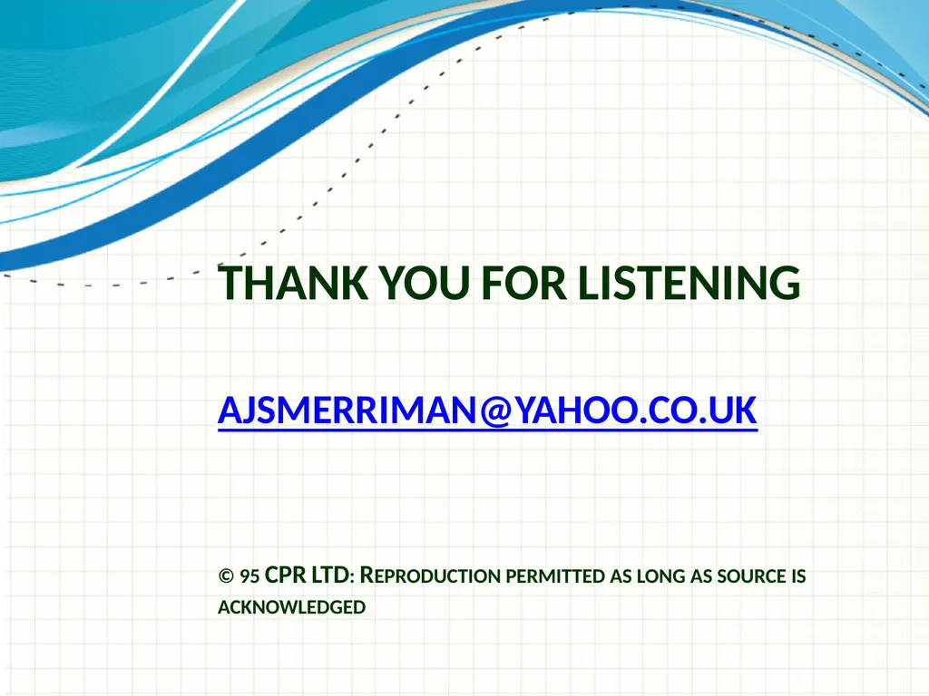 PRESENTATION TO ECLA SEMINAR ON 4AMLD Alex - slide 20 of 20
