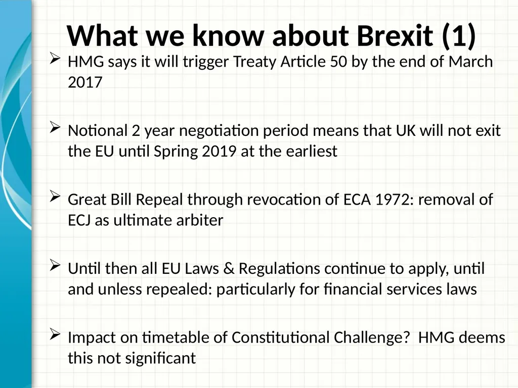 PRESENTATION TO ECLA SEMINAR ON 4AMLD Alex - slide 7 of 20