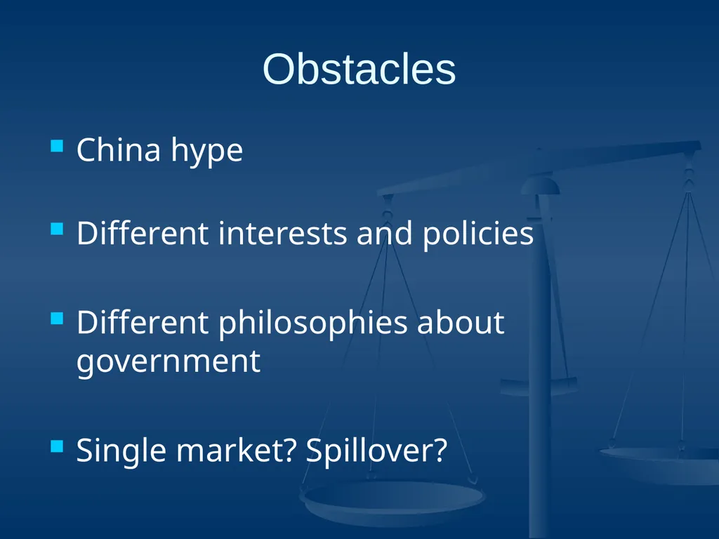 US-EU relations a delicate rebalancing act Liesbet - slide 9 of 33