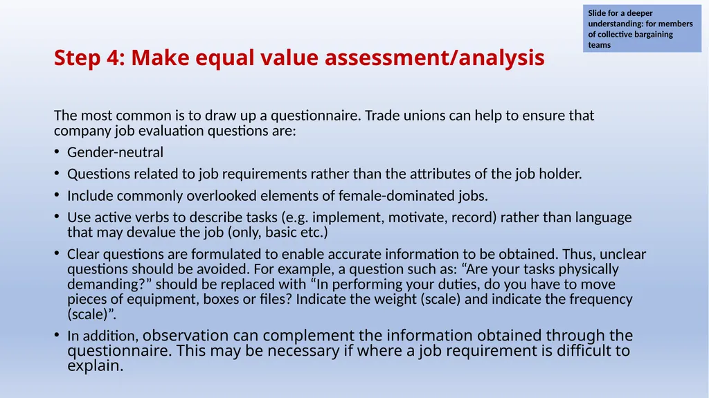 IndustriALL Pay Equity Training Modules Dr. Jane - slide 75 of 95