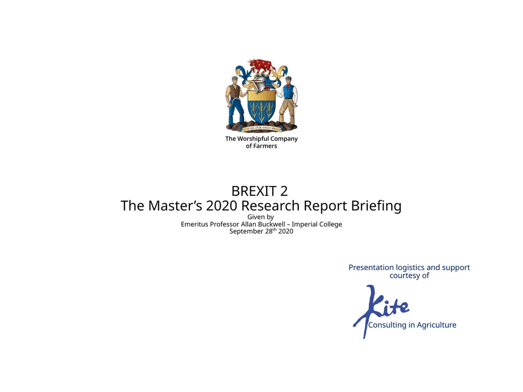 BREXIT 2 The Master’s 2020 Research Report - slide 1 of 23