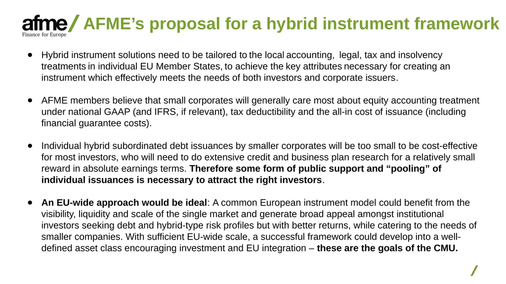 Recapitalisation instruments for smaller EU - slide 5 of 12