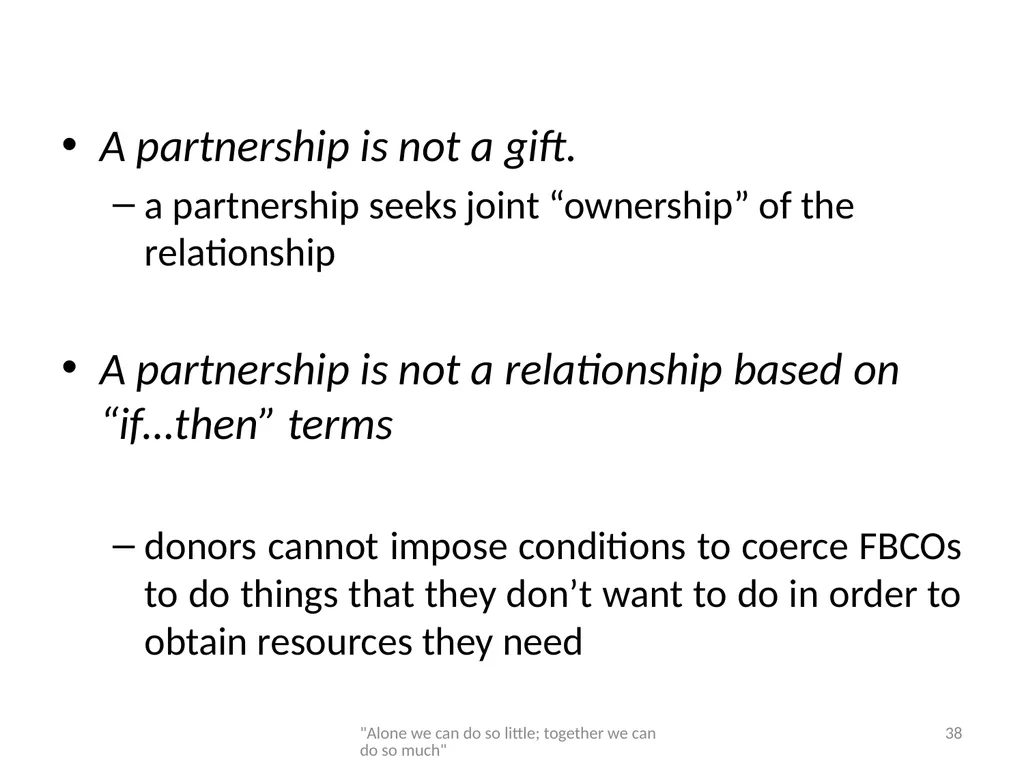 Networking and partnership formation for AECD - slide 38 of 120