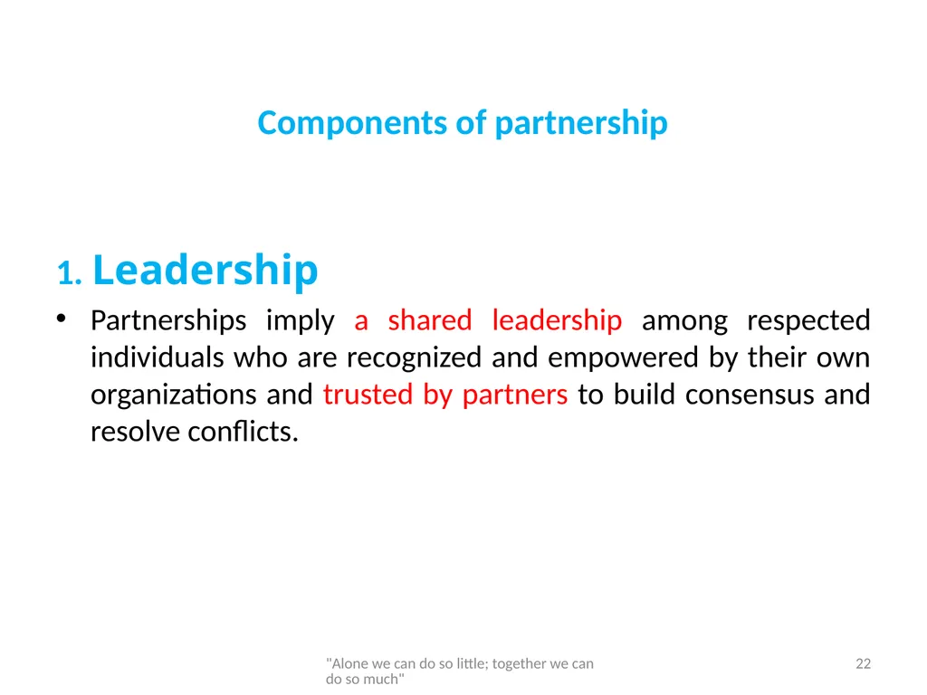 Networking and partnership formation for AECD - slide 22 of 120