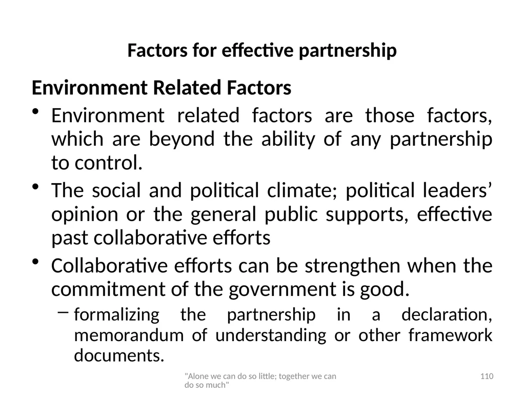 Networking and partnership formation for AECD - slide 110 of 120