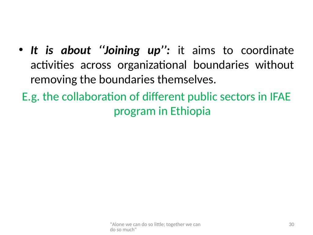 Networking and partnership formation for AECD - slide 30 of 120