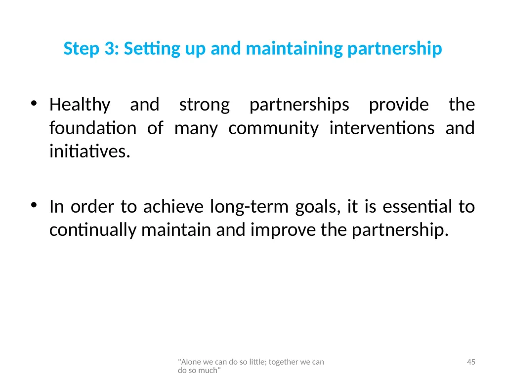 Networking and partnership formation for AECD - slide 45 of 120