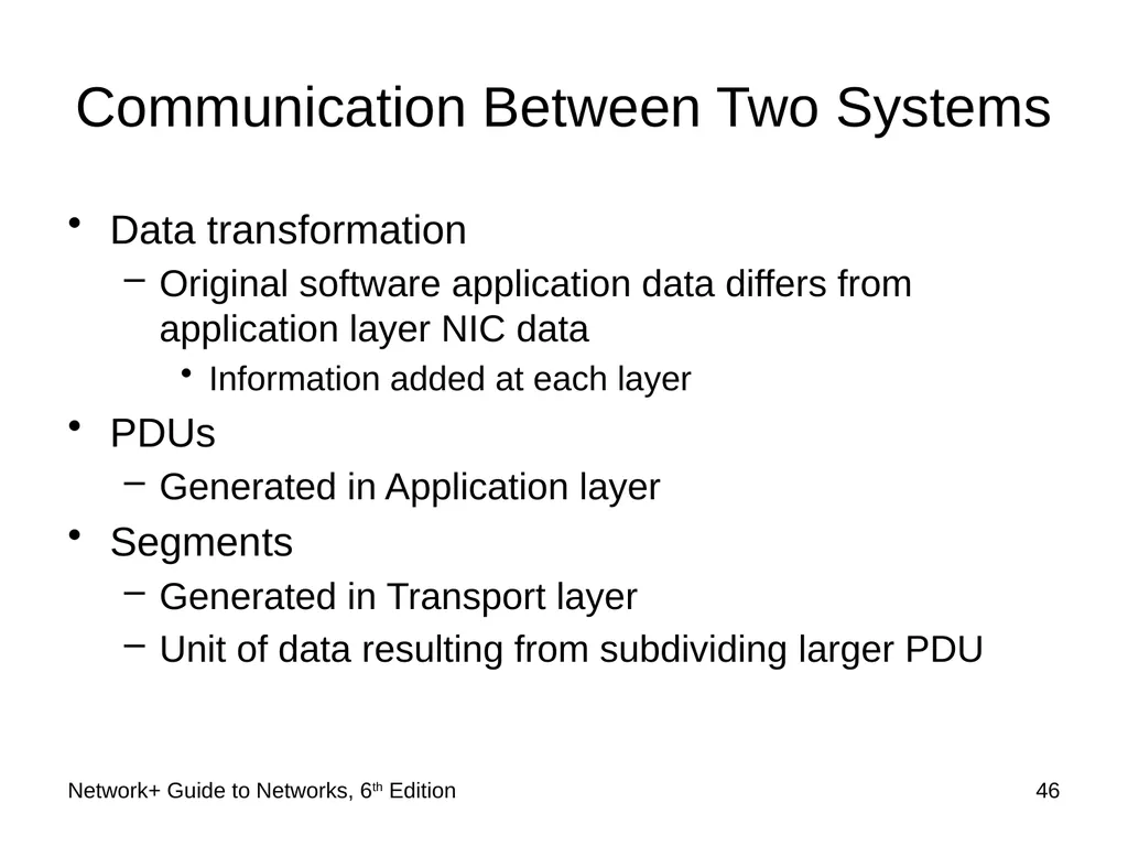 Network+ Guide to Networks 6th Edition Chapter 2 - slide 46 of 54