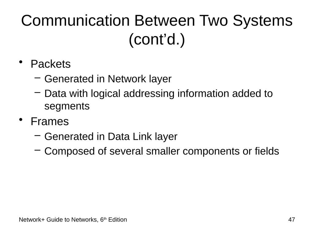 Network+ Guide to Networks 6th Edition Chapter 2 - slide 47 of 54