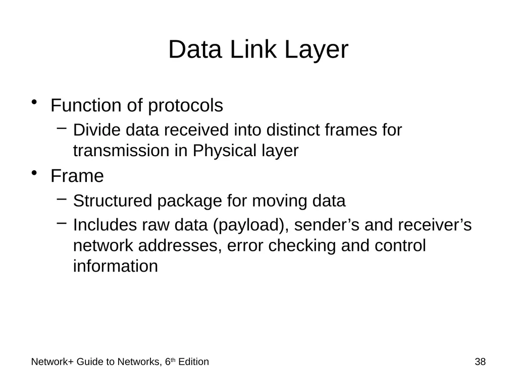 Network+ Guide to Networks 6th Edition Chapter 2 - slide 38 of 54