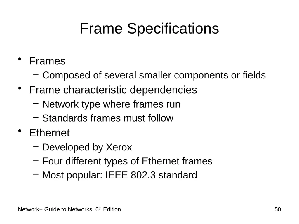 Network+ Guide to Networks 6th Edition Chapter 2 - slide 50 of 54
