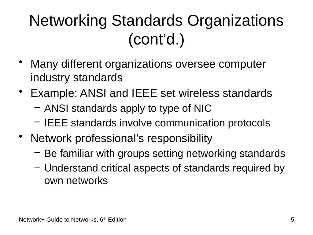 Network+ Guide to Networks 6th Edition Chapter 2 - slide 5 of 54