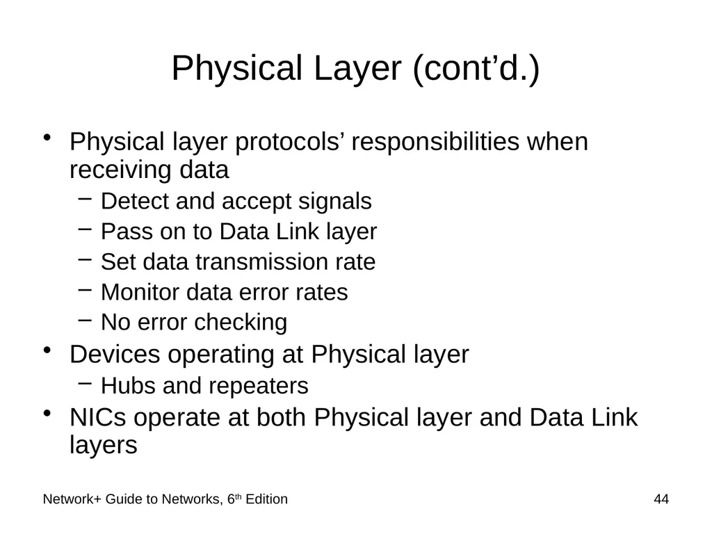 Network+ Guide to Networks 6th Edition Chapter 2 - slide 44 of 54