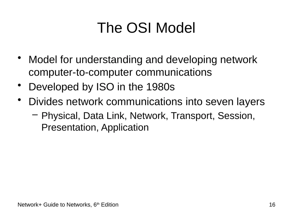 Network+ Guide to Networks 6th Edition Chapter 2 - slide 16 of 54