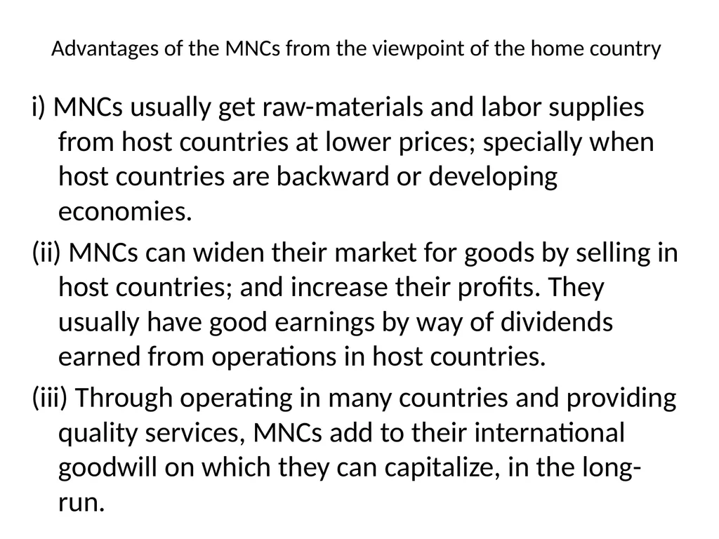 Multinational Companies (MNCs) Multinational - slide 15 of 46