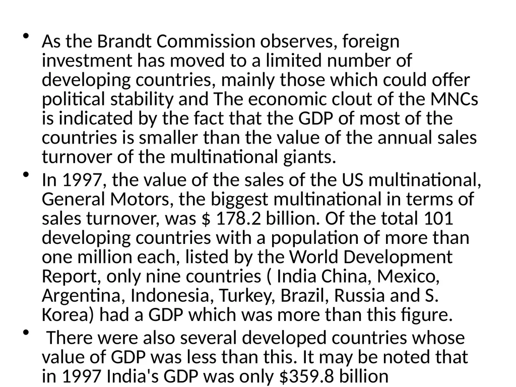 Multinational Companies (MNCs) Multinational - slide 36 of 46
