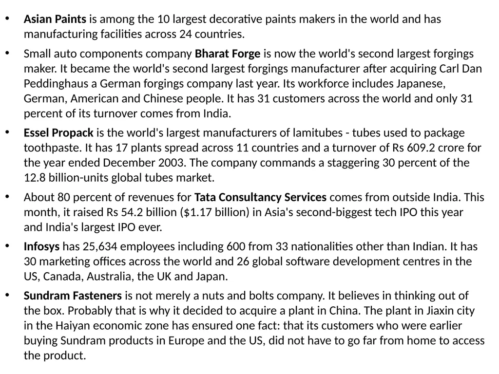 Multinational Companies (MNCs) Multinational - slide 45 of 46