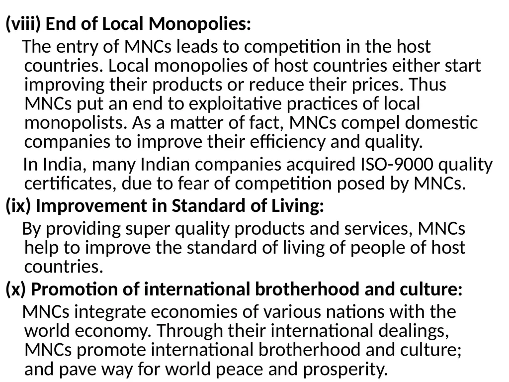 Multinational Companies (MNCs) Multinational - slide 11 of 46