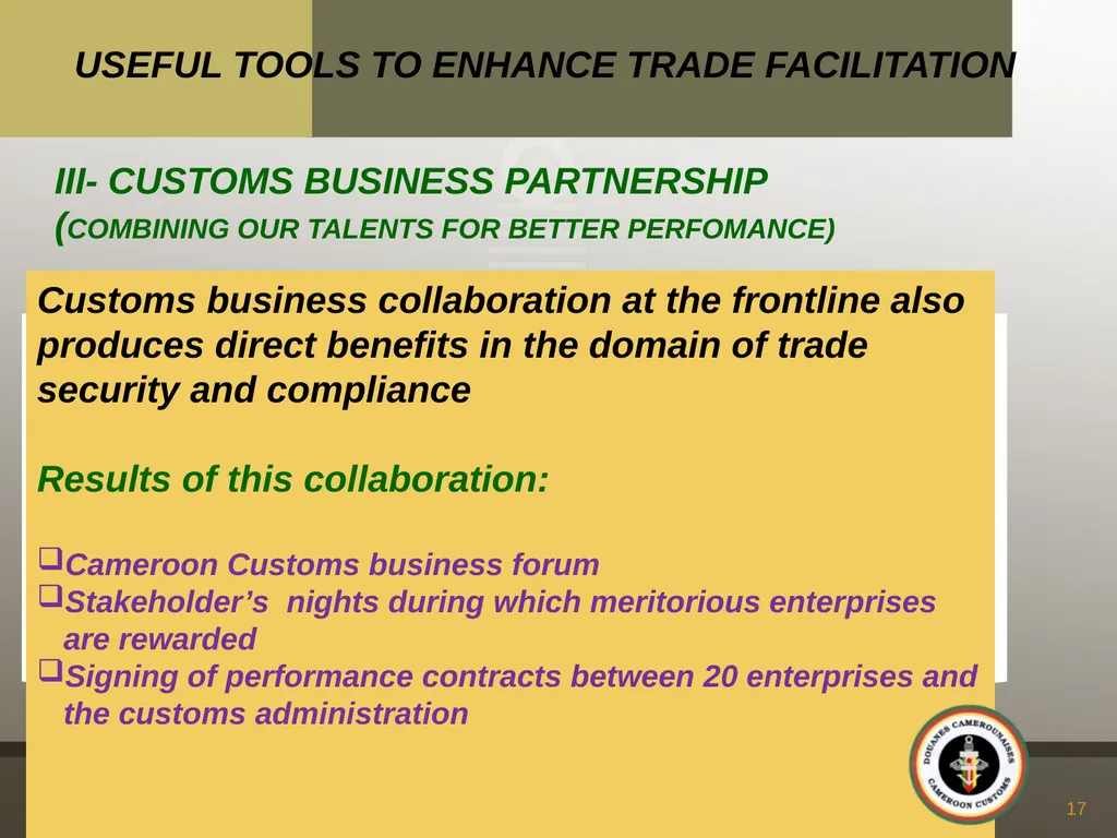 UK CAMEROON BUSINESS NETWORKING EVENT “THE - slide 17 of 22