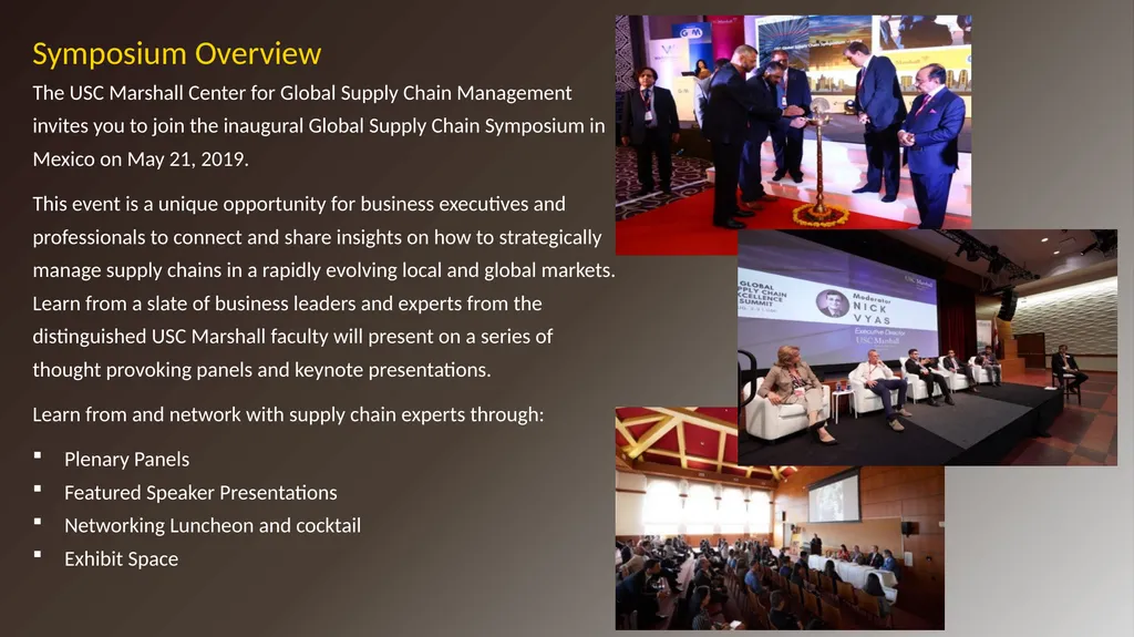Global Supply Chain Symposium in Mexico May 21, - slide 2 of 9