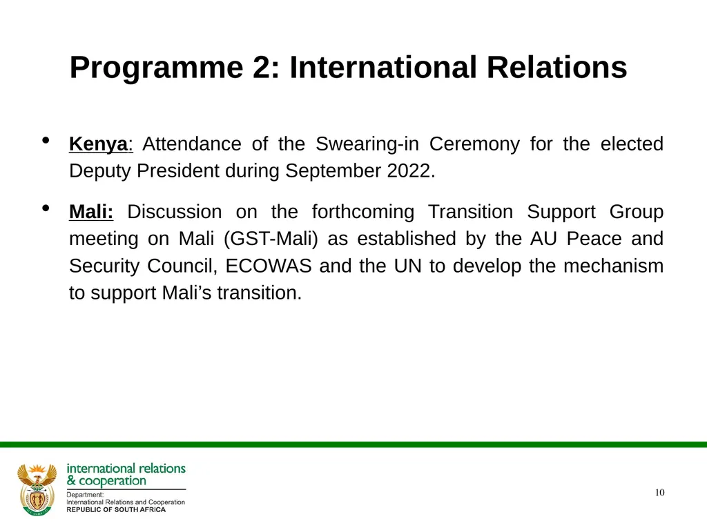2022/2023 Q1 & Q2 Quarterly Reports to the - slide 10 of 92