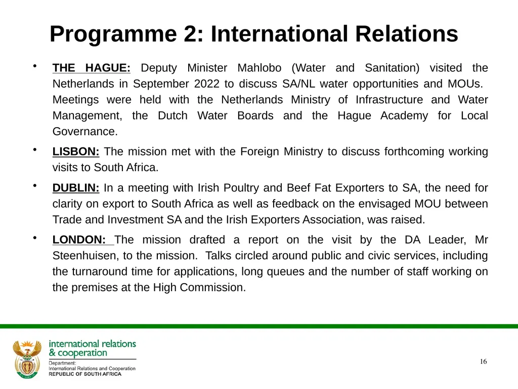 2022/2023 Q1 & Q2 Quarterly Reports to the - slide 16 of 92