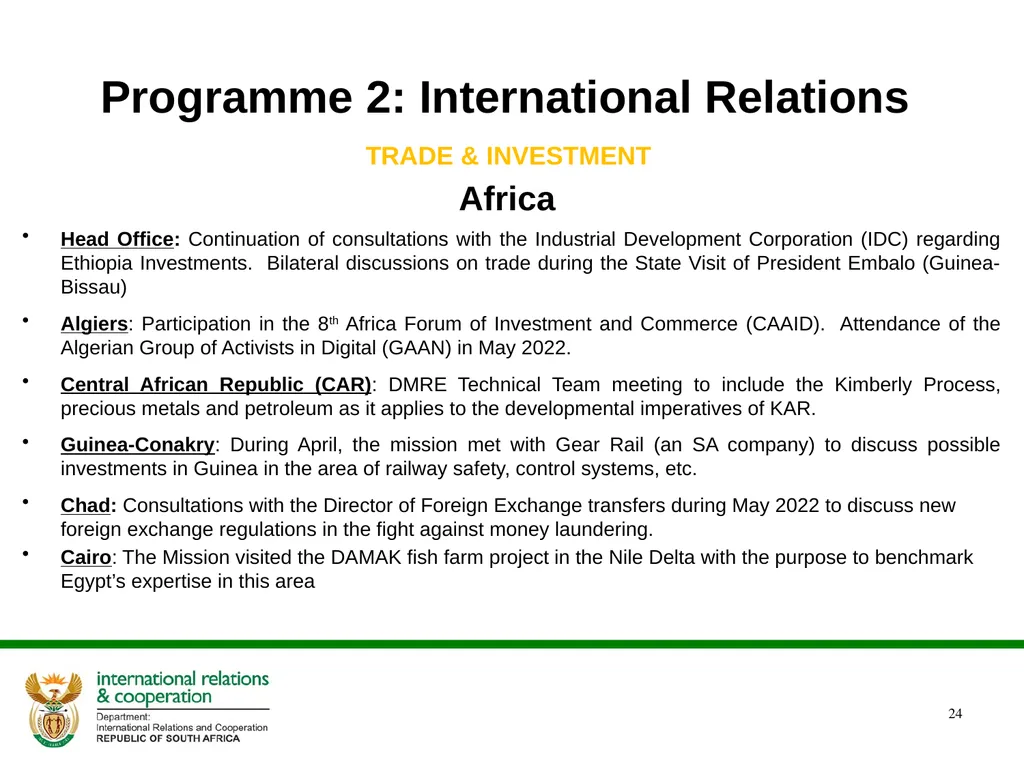 2022/2023 Q1 & Q2 Quarterly Reports to the - slide 24 of 92