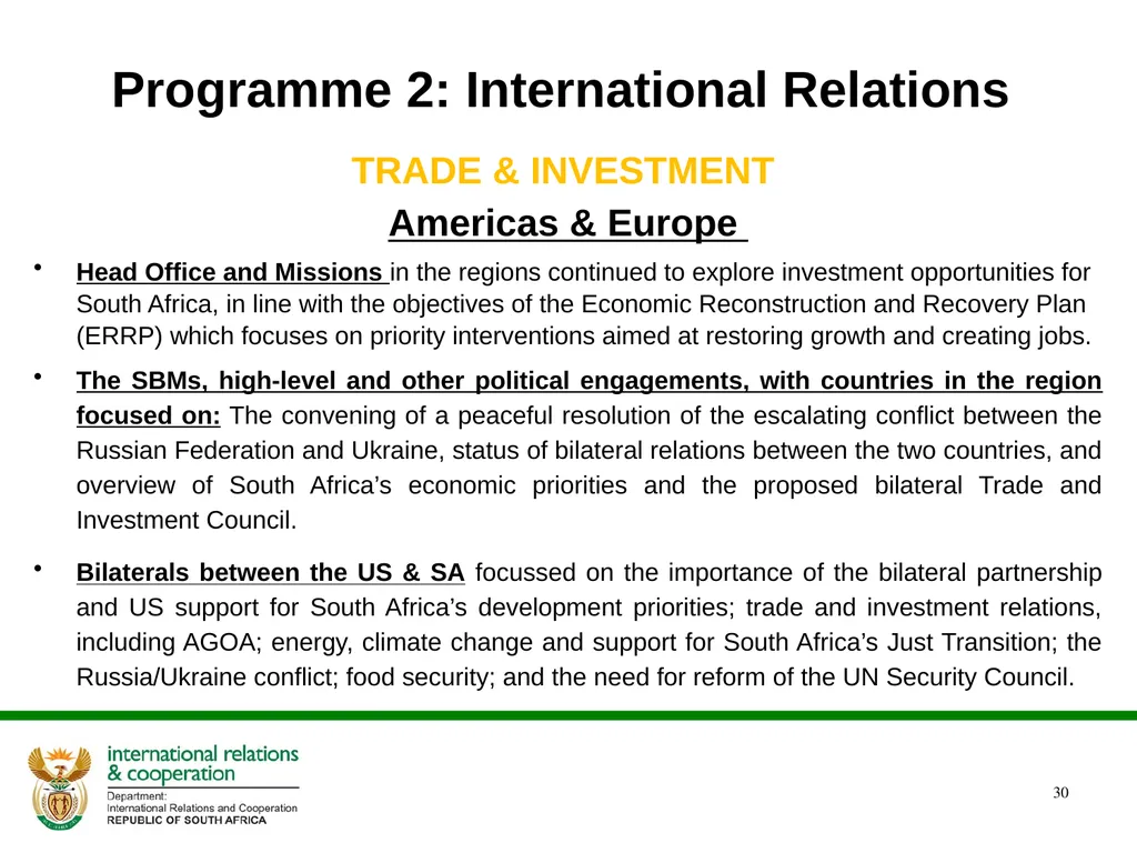 2022/2023 Q1 & Q2 Quarterly Reports to the - slide 30 of 92