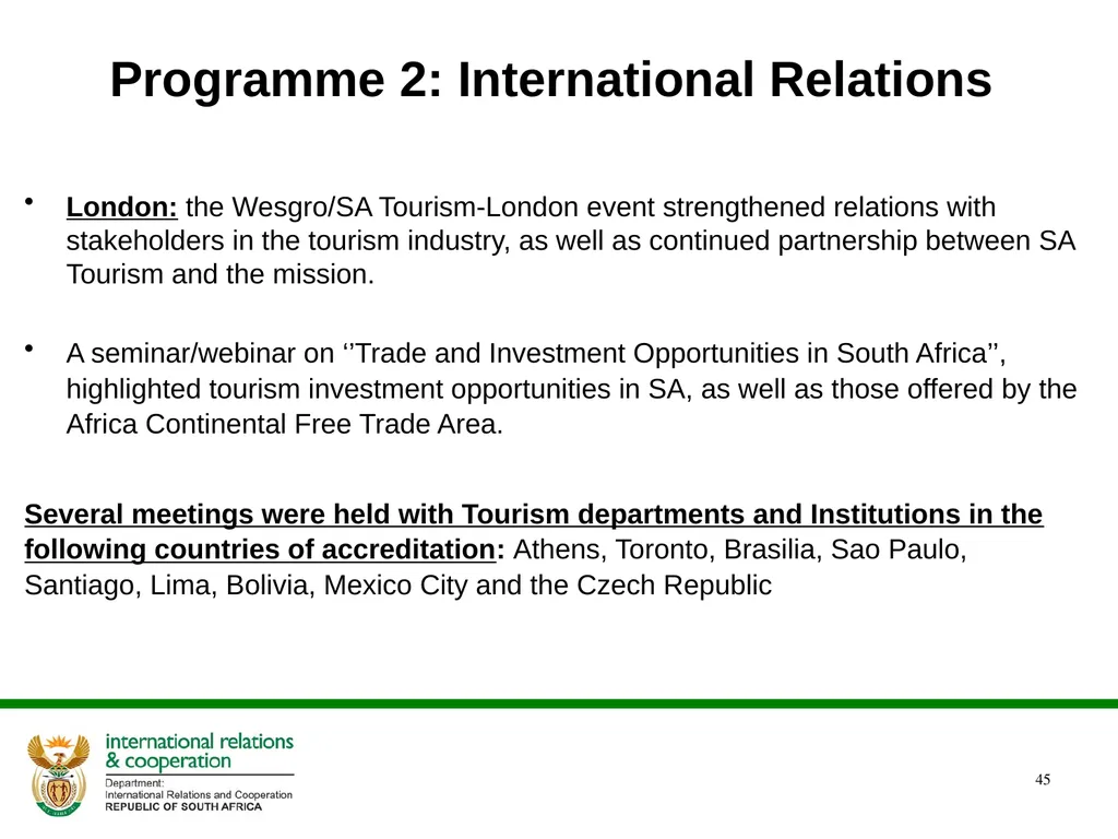 2022/2023 Q1 & Q2 Quarterly Reports to the - slide 45 of 92