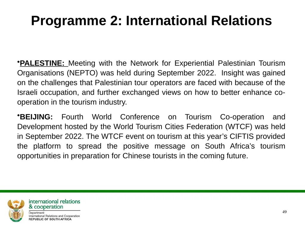 2022/2023 Q1 & Q2 Quarterly Reports to the - slide 49 of 92