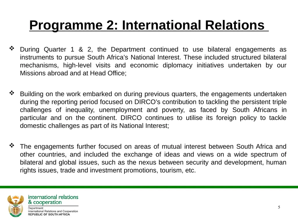 2022/2023 Q1 & Q2 Quarterly Reports to the - slide 5 of 92