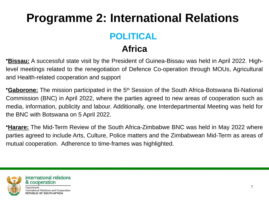 2022/2023 Q1 & Q2 Quarterly Reports to the - slide 7 of 92