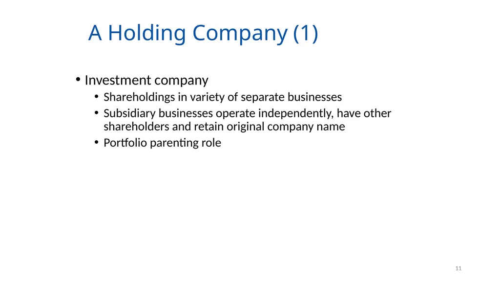 Organising for Success 1 Organising for Success – - slide 11 of 57