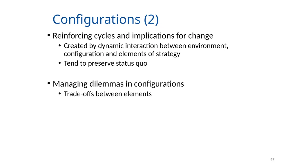 Organising for Success 1 Organising for Success – - slide 49 of 57