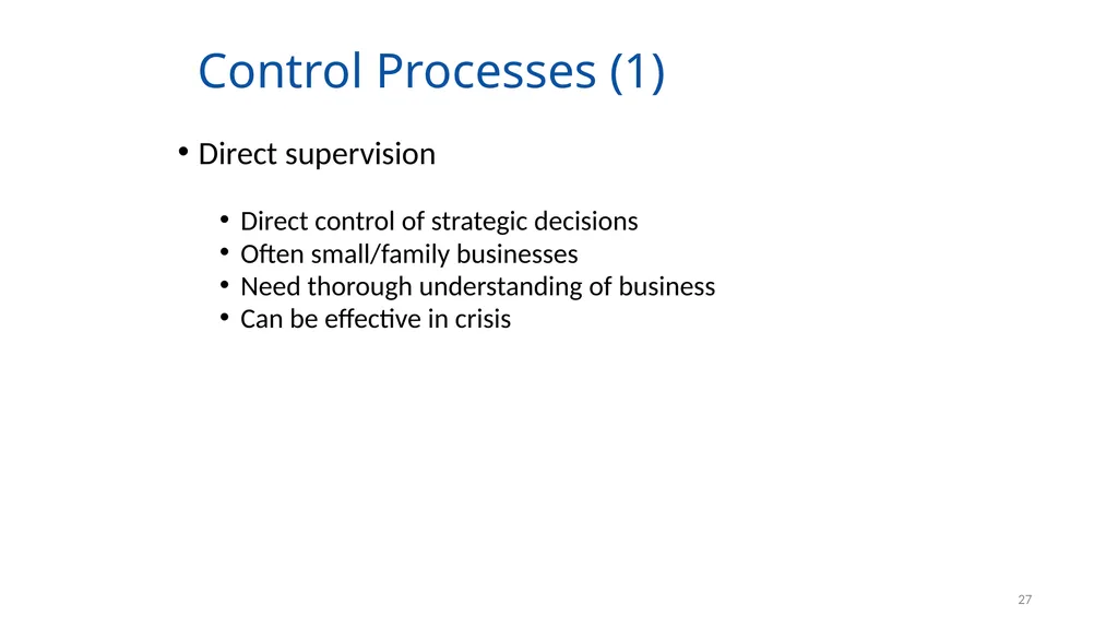 Organising for Success 1 Organising for Success – - slide 27 of 57