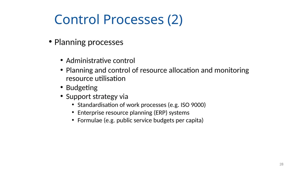 Organising for Success 1 Organising for Success – - slide 28 of 57