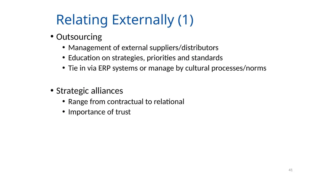 Organising for Success 1 Organising for Success – - slide 41 of 57