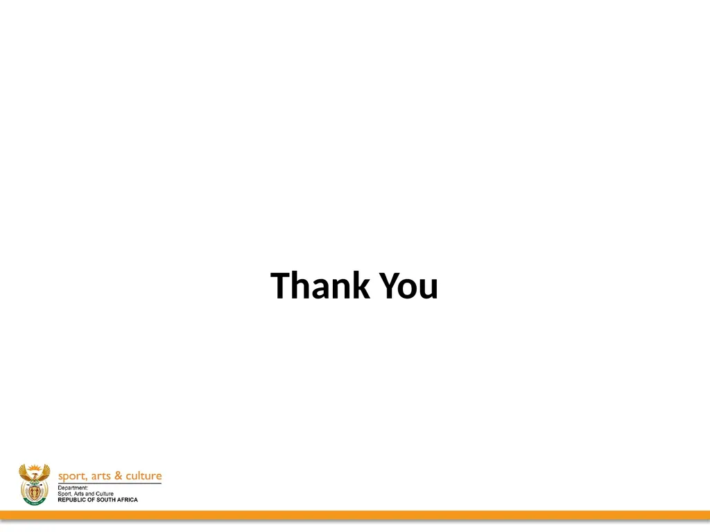 UPDATE ON SUPPORT PROVIDED BY THE DEPARTMENT OF - slide 30 of 30