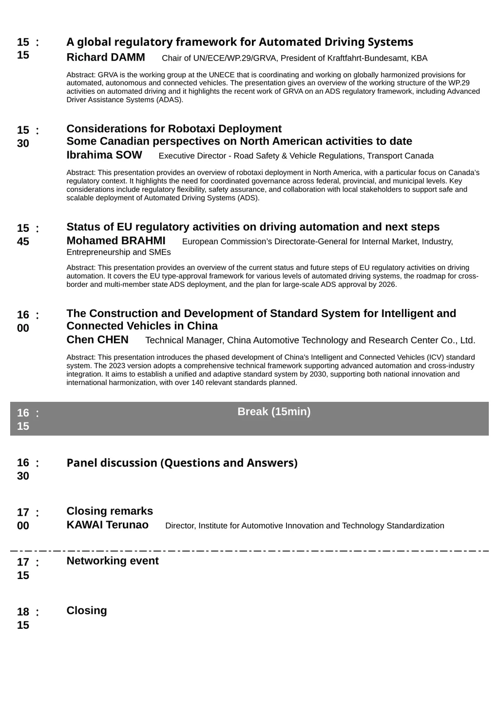Symposium on International Rulemaking for - slide 2 of 4