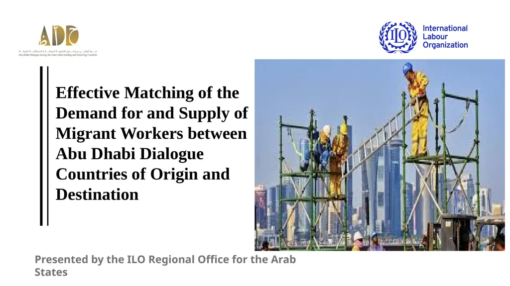 Effective Matching of the Demand for and Supply of - slide 1 of 17